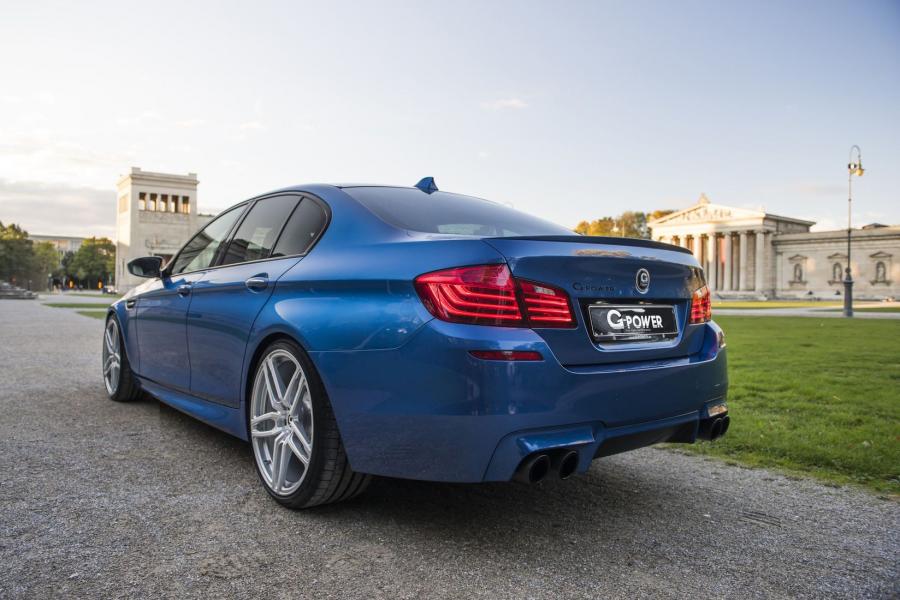  BMW M5 in Blue by G-Power 2015 года  (фото 2 из 7)